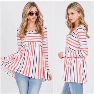 NWT Red Lolly Long Sleeve Blouse